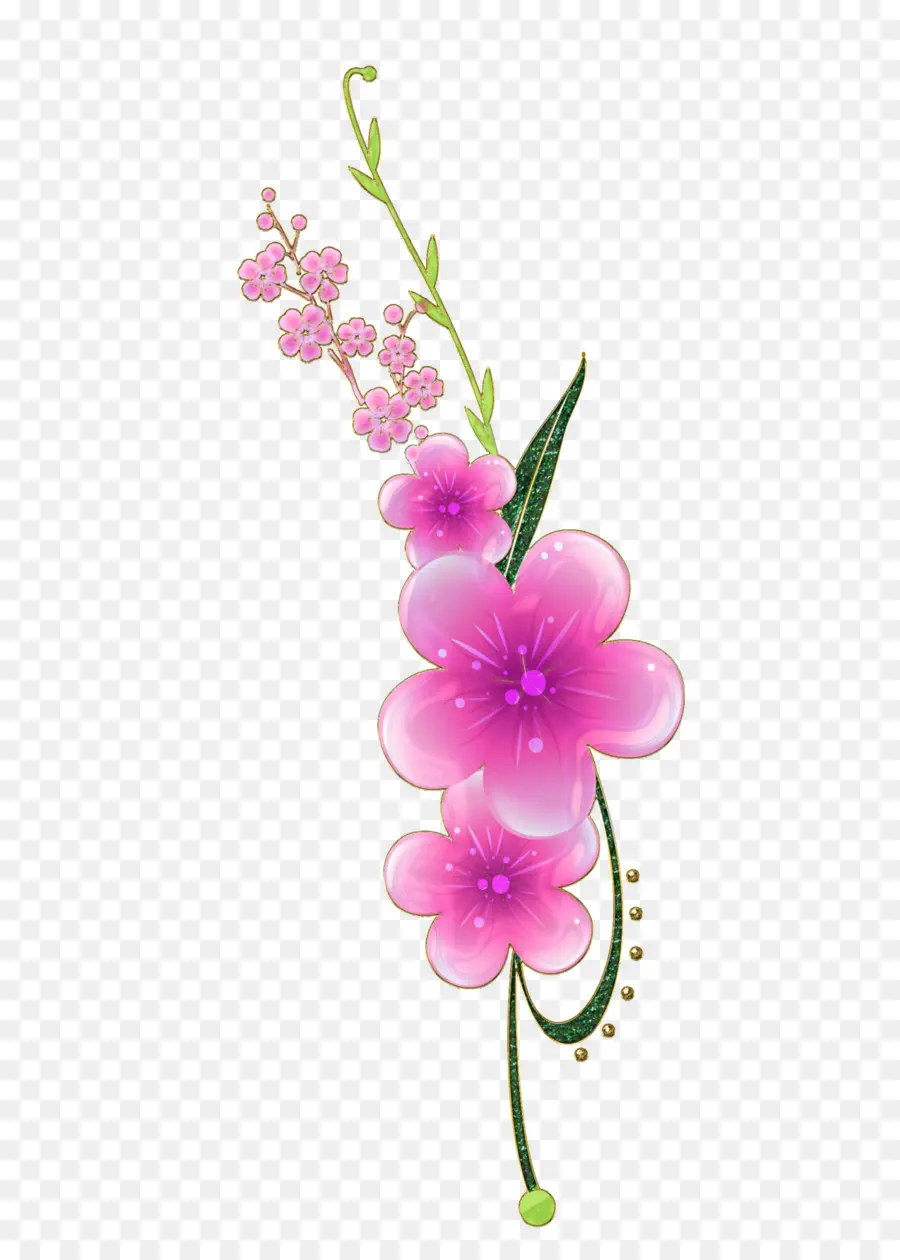 Fleurs Roses，Fleurir PNG