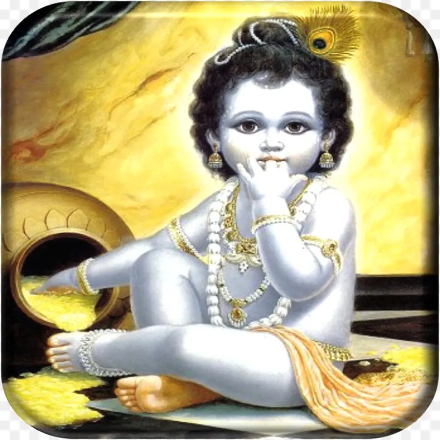 Bébé Krishna，Beurre PNG