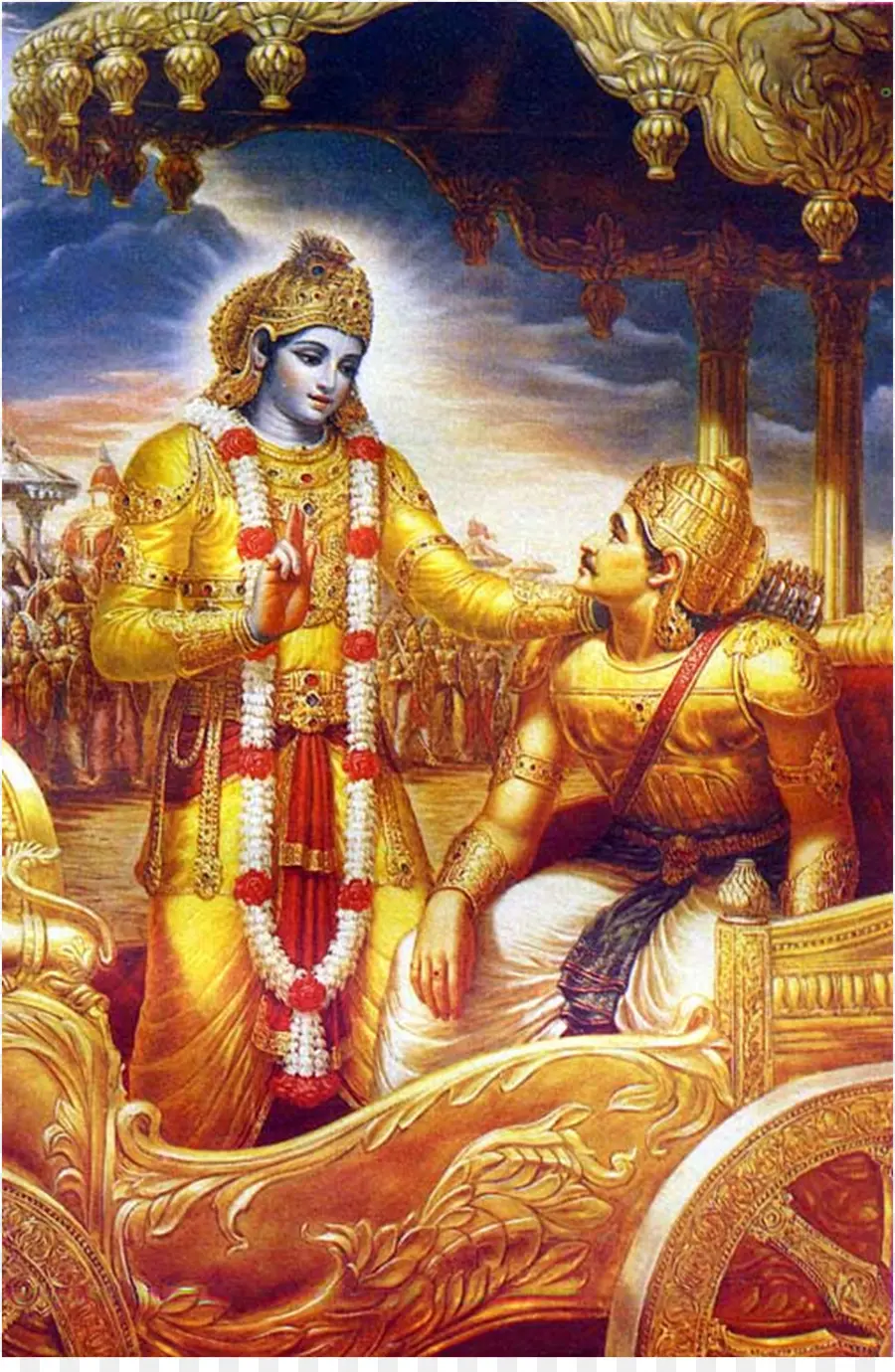 Krishna，Arjuna PNG