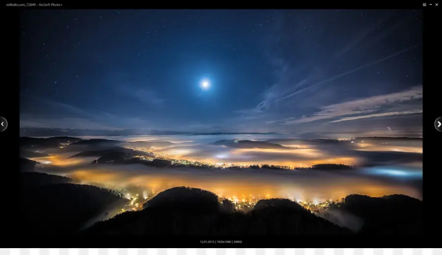 Paysage Nocturne，Lune PNG