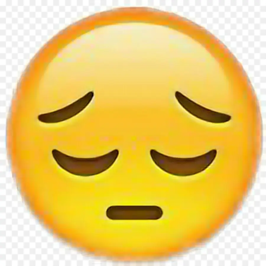 Emoji Triste，Affronter PNG