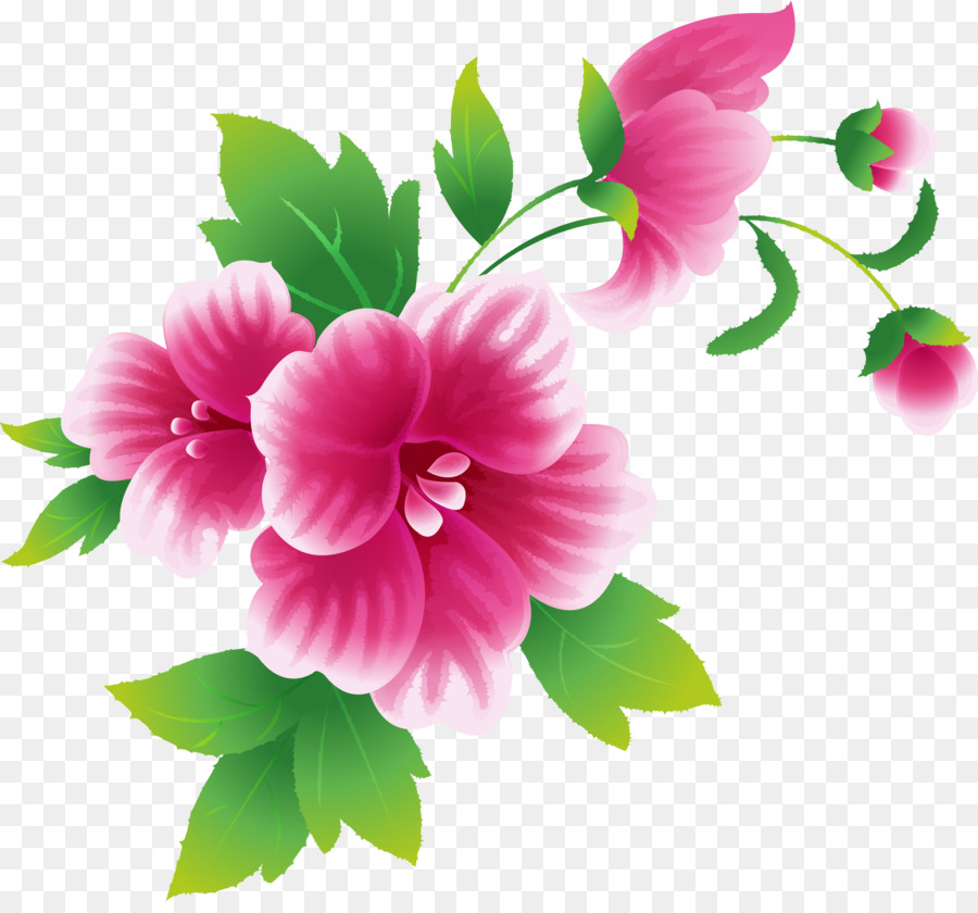 Fleurs Roses，Fleurir PNG