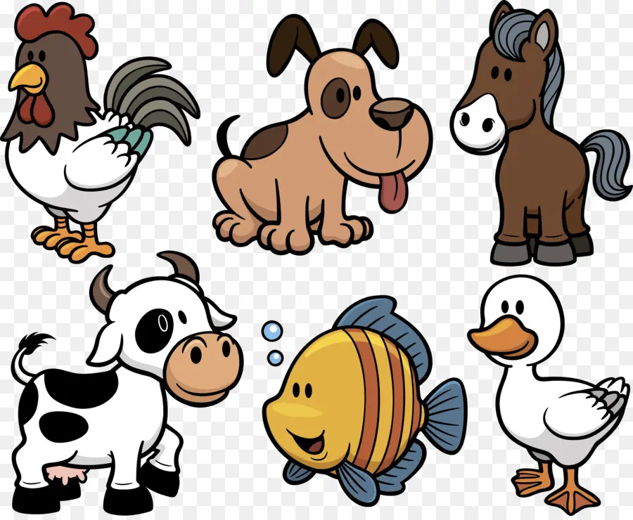 Animaux De Dessin Animé，Animaux PNG