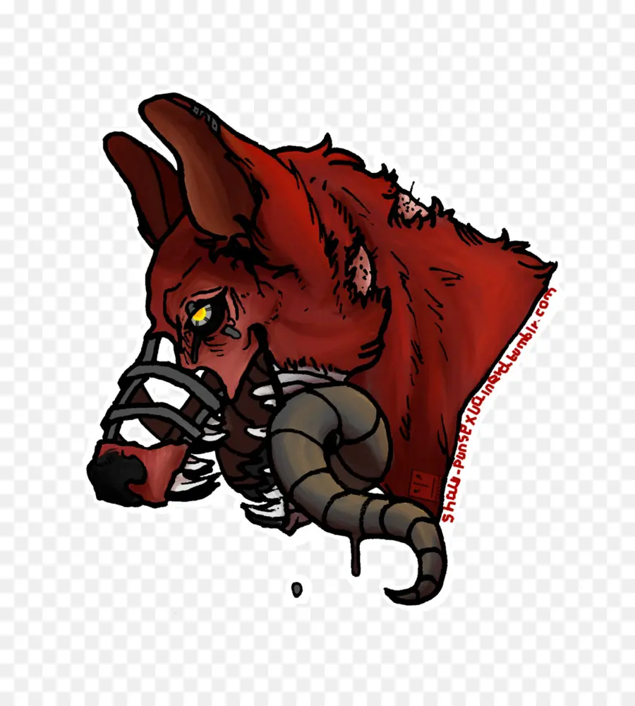 Tête De Renard Animatronique Rouge，Robot PNG