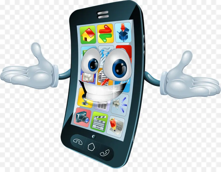 Téléphone Portable De Dessin Animé，Appareil PNG