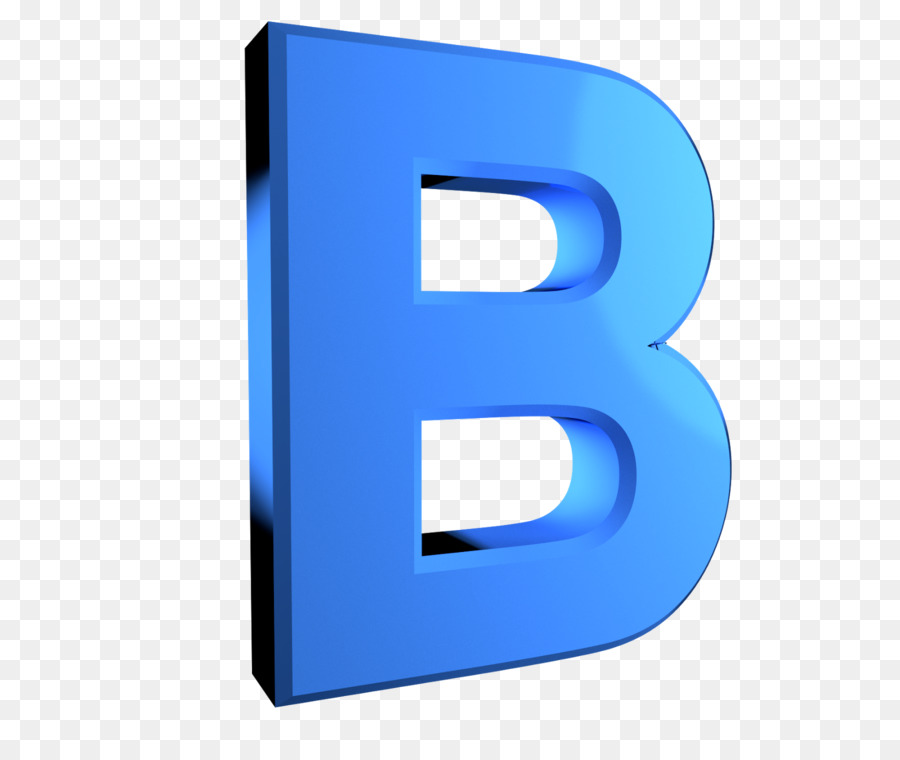 Lettre Bleue B，Alphabet PNG