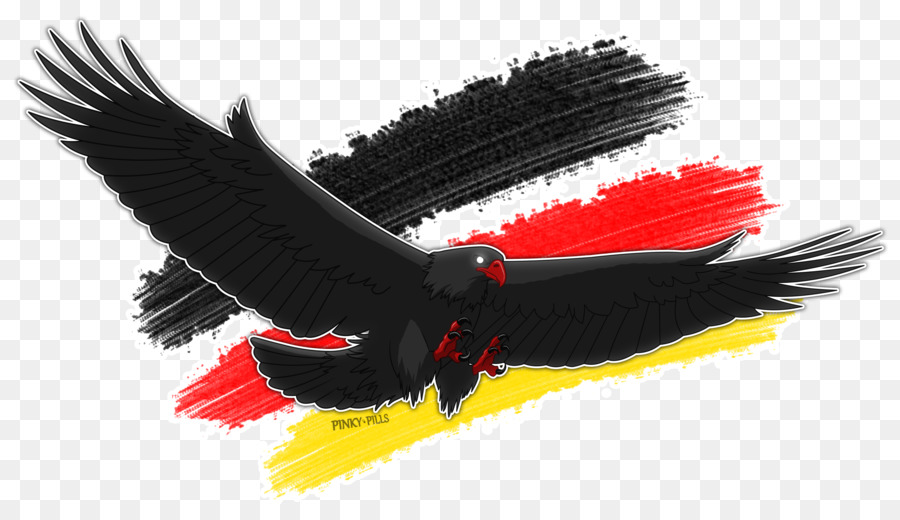 Aigle Avec Drapeau Allemand，Aigle PNG