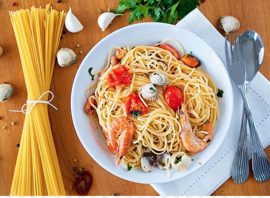 Spaghettis Aux Fruits De Mer，Pâtes PNG