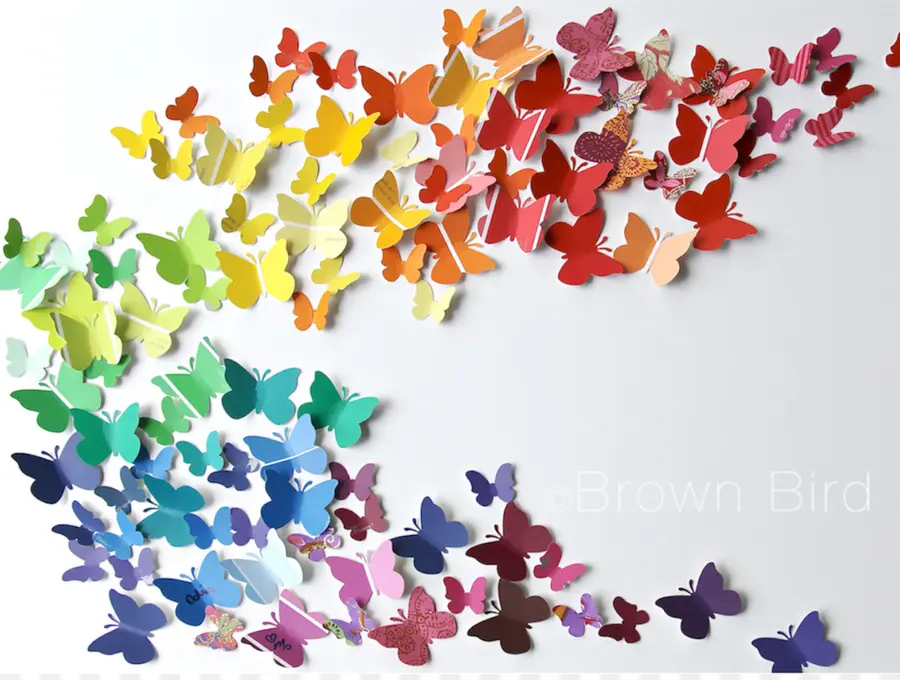 Papillons Colorés，Ailes PNG