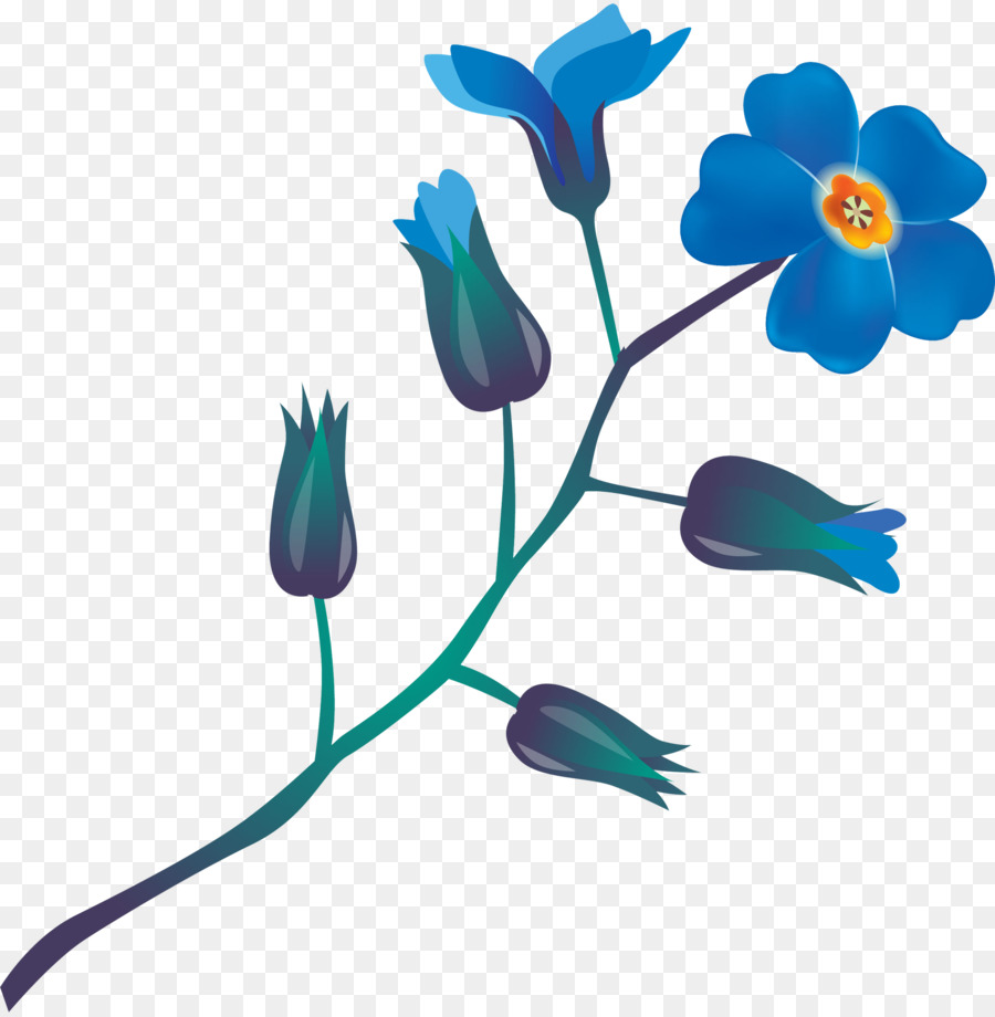 Fleurs Bleues，Botanique PNG