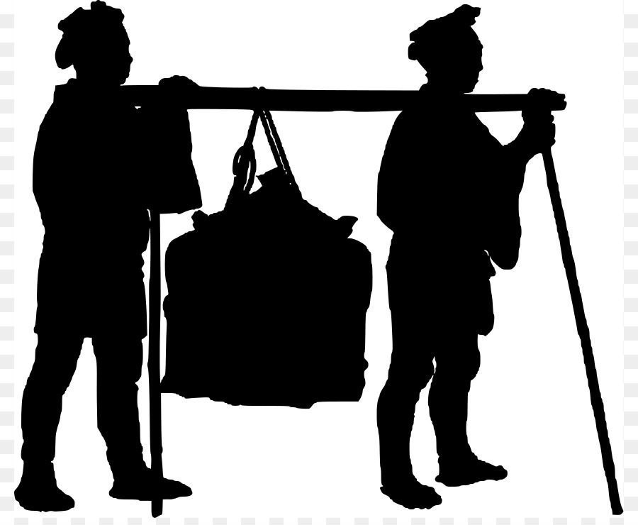 Silhouette，Noir Et Blanc PNG