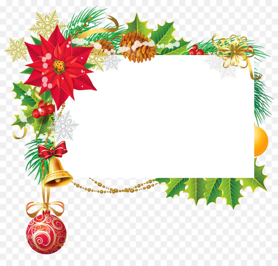 Cadre De Noël，Décoration PNG