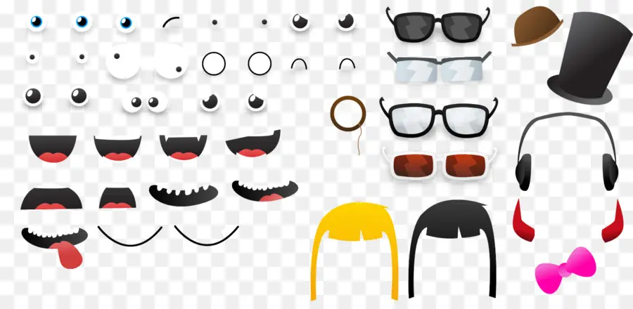 Accessoires Pour Le Visage，Lunettes PNG