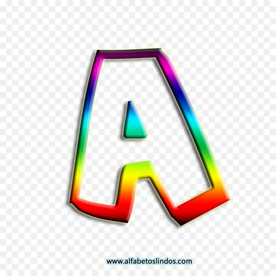 Lettre Arc En Ciel A，Lettre PNG