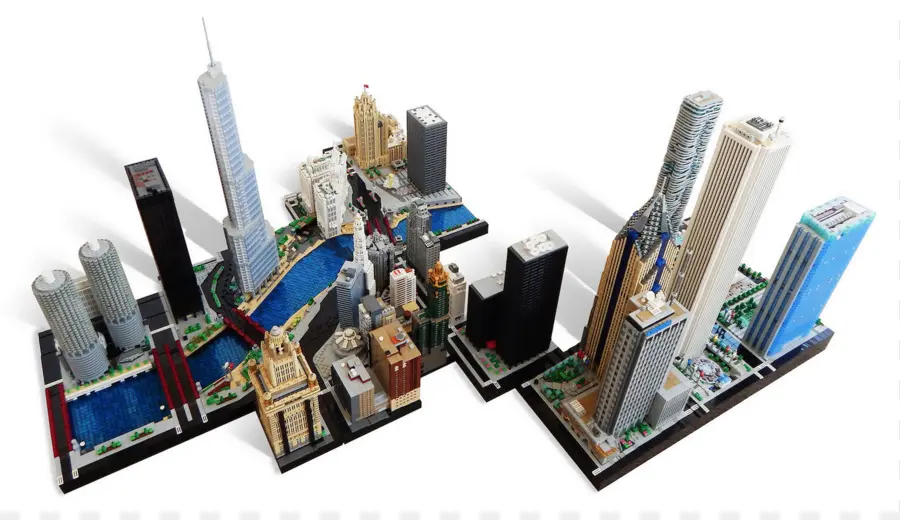 Paysage Urbain Lego，Blocs De Construction PNG