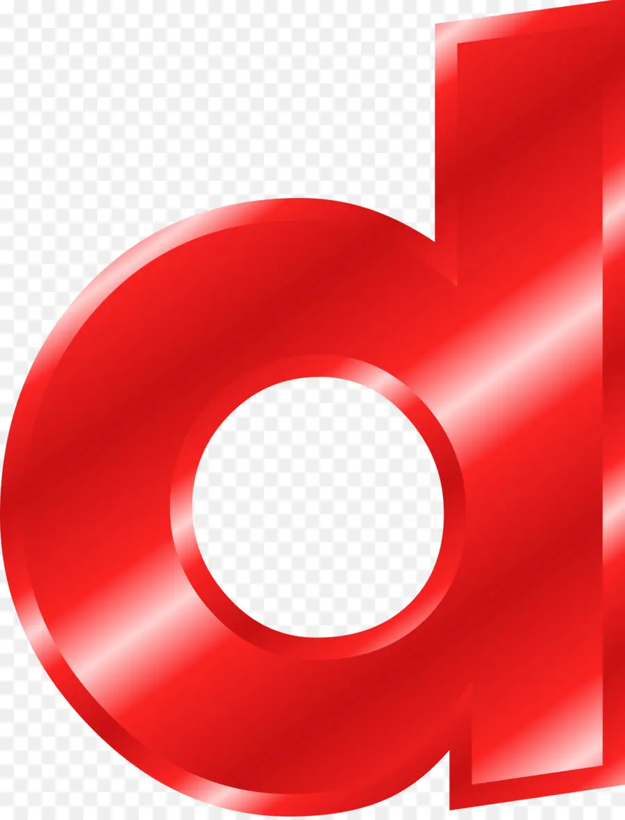 Lettre Rouge D，Alphabet PNG