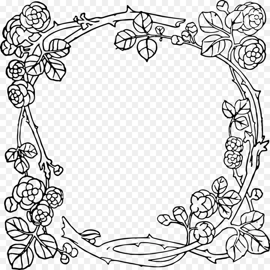 Cadre Floral，Fleurs PNG