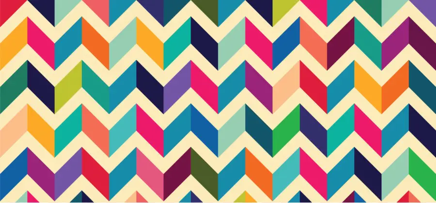 Motif Coloré，Chevron PNG