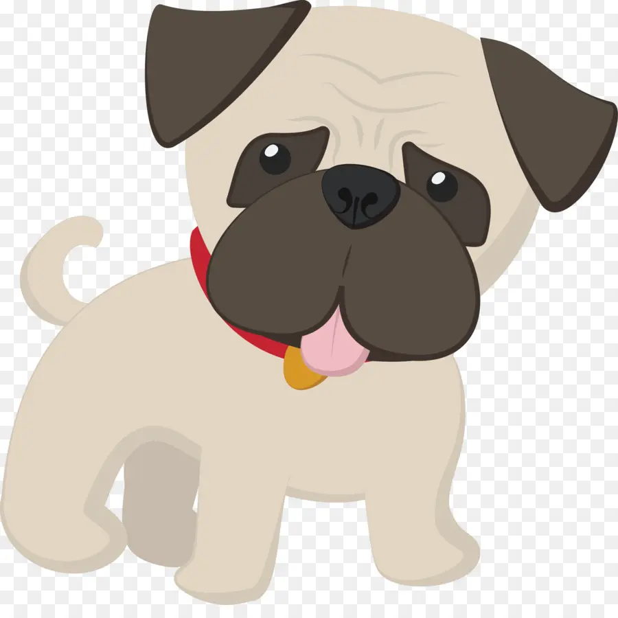 Carlin De Dessin Animé，Chien PNG