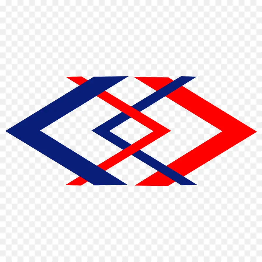 Logo Géométrique，Bleu PNG