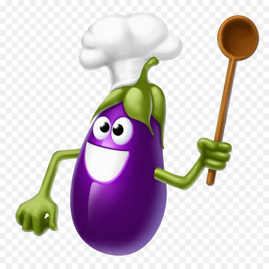 Caricature D'aubergine，Aubergine PNG