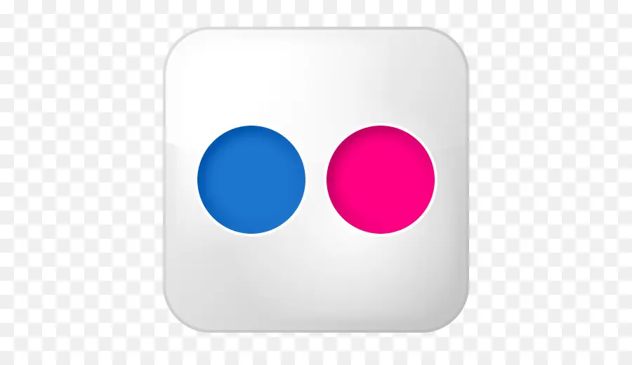 Logo Flickr，Bleu PNG