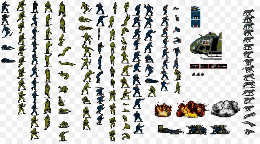 Sprites De Soldats，Jeu PNG