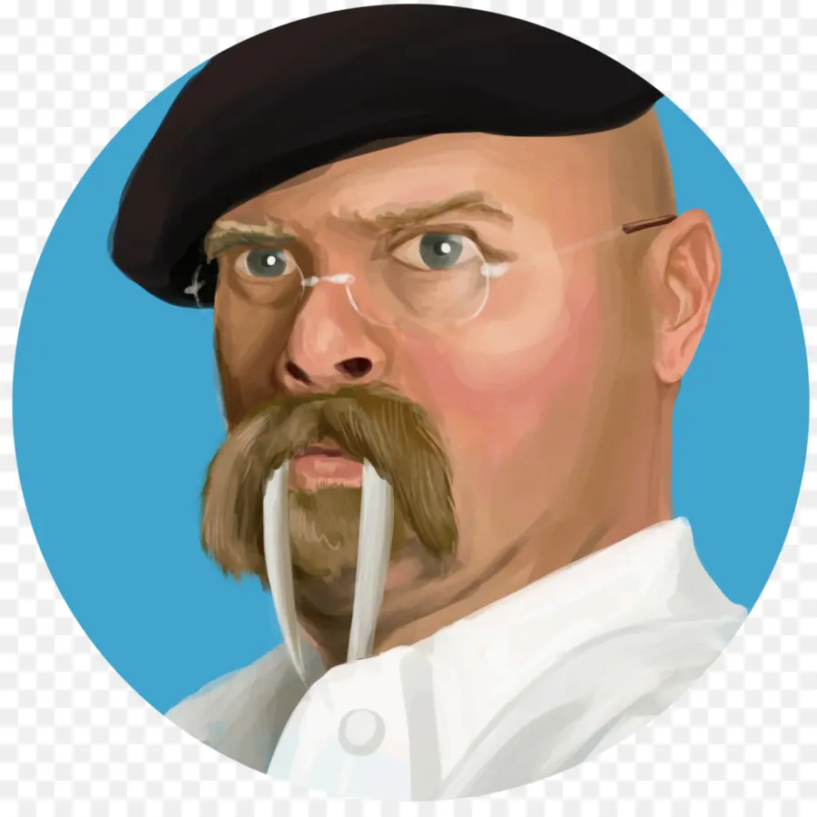 Homme à Moustache，Chapeau PNG