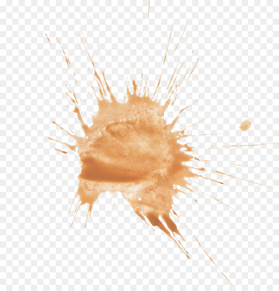 Éclaboussure Orange，Peinture PNG