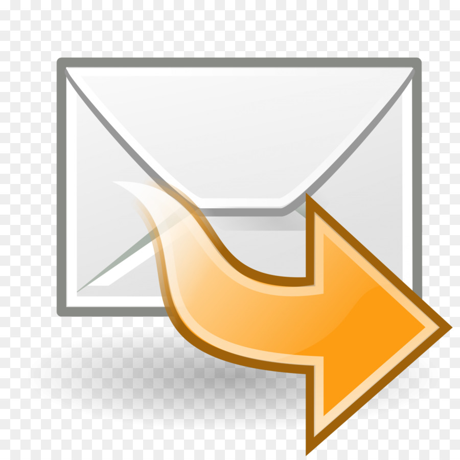 Enveloppe Avec Flèche Orange，E Mail PNG