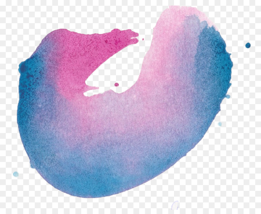 Cheval Aquarelle，Bleu PNG