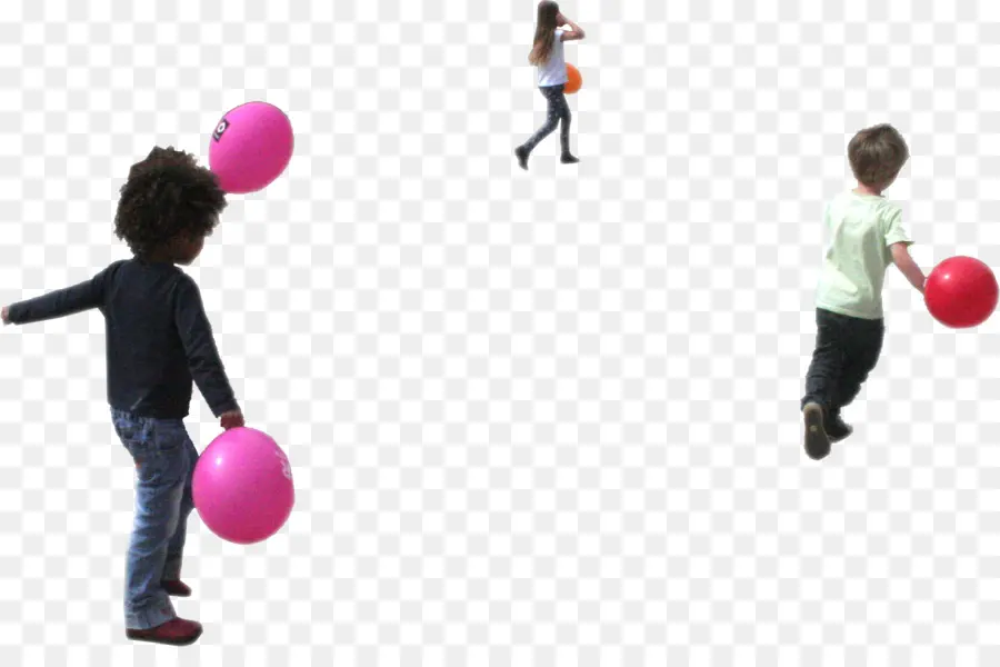 Enfants Avec Des Ballons，Ballons PNG