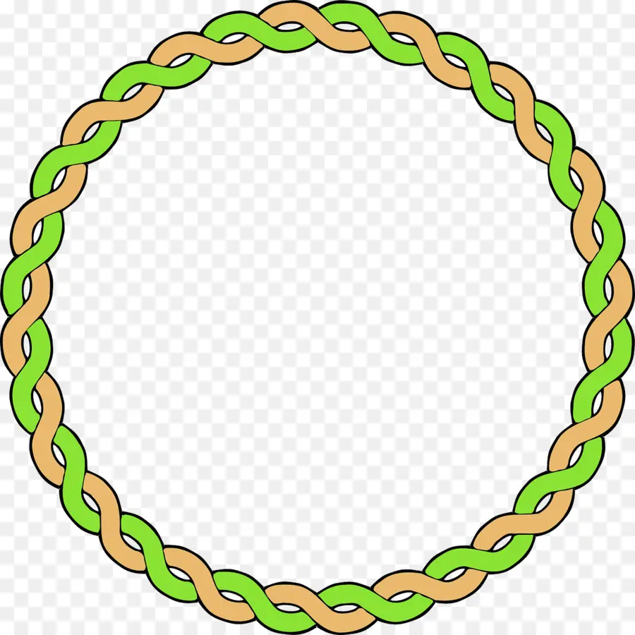 Cercle Tressé，Tordu PNG