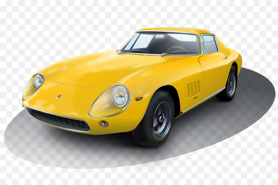 Voiture Jaune，Classique PNG