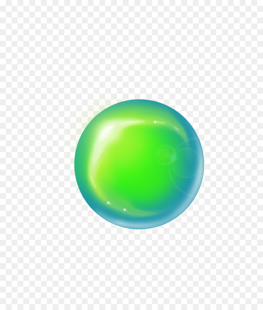 Sphère Verte Et Bleue，Rond PNG