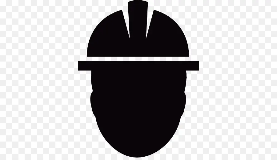 Silhouette De Casque De Travailleur，Sécurité PNG