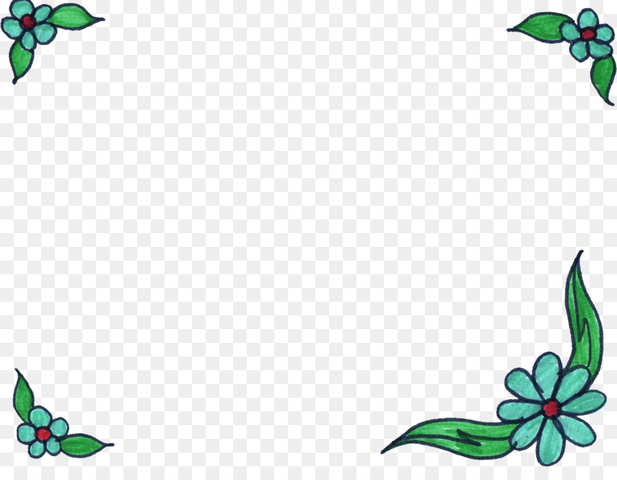 Bordure Florale，Fleurs PNG