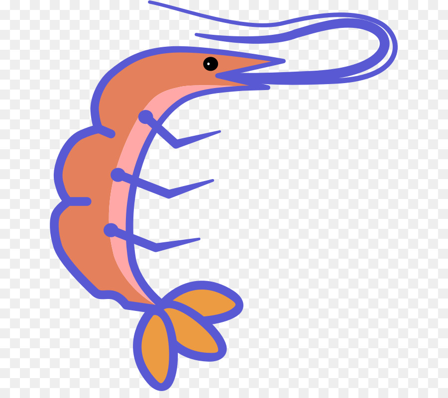 Crevettes Violettes，Dessin Animé PNG