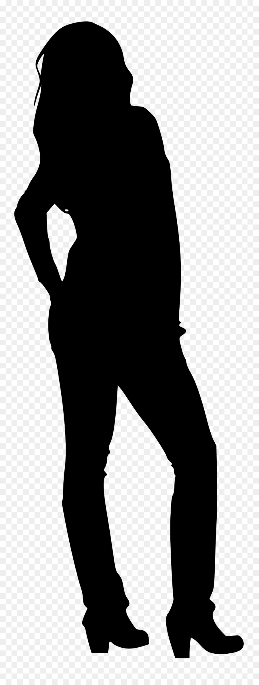 Silhouette，Personne PNG