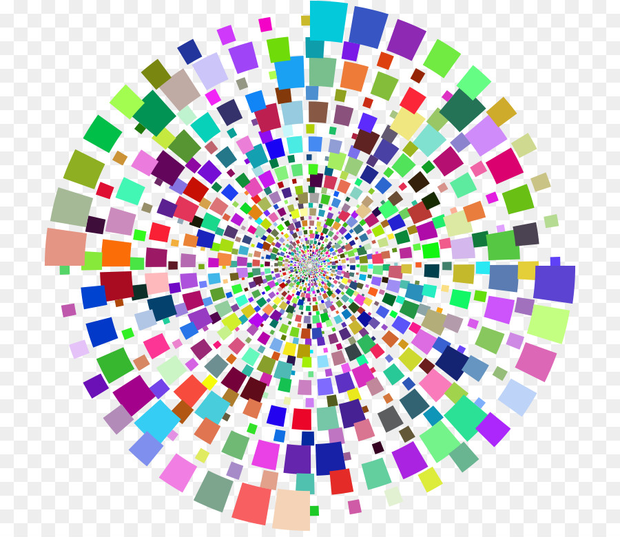 Mosaïque Colorée，Modèle PNG