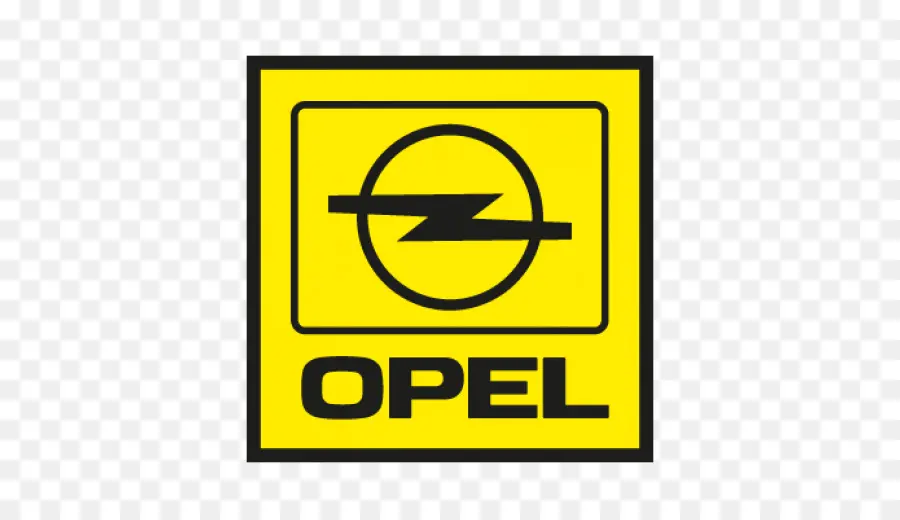 Logo Opel，Jaune PNG