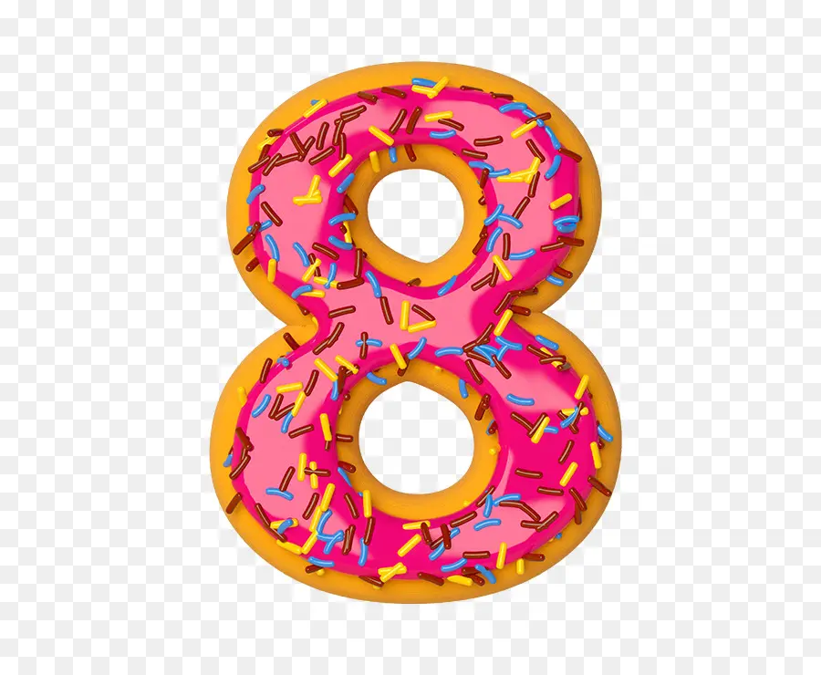 Donut Numéro Huit，Doux PNG