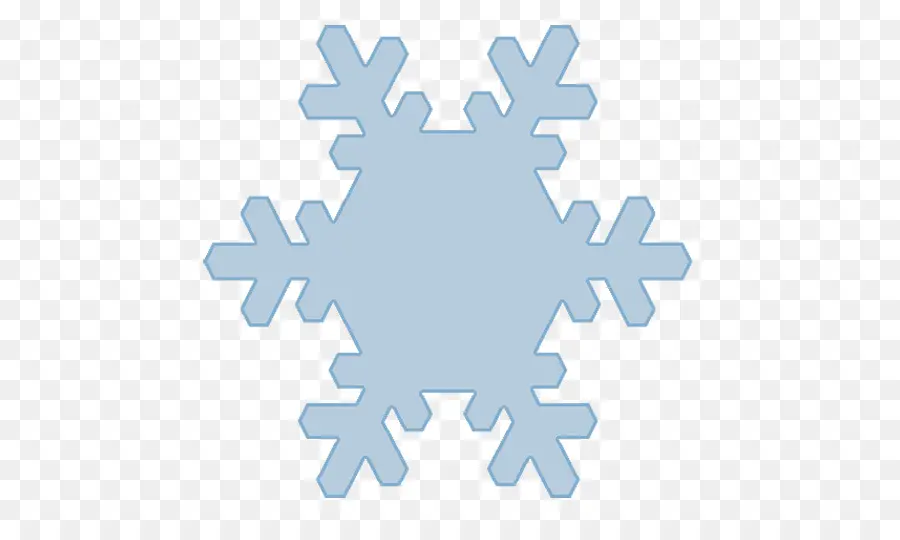 Flocon De Neige Bleu，Hiver PNG