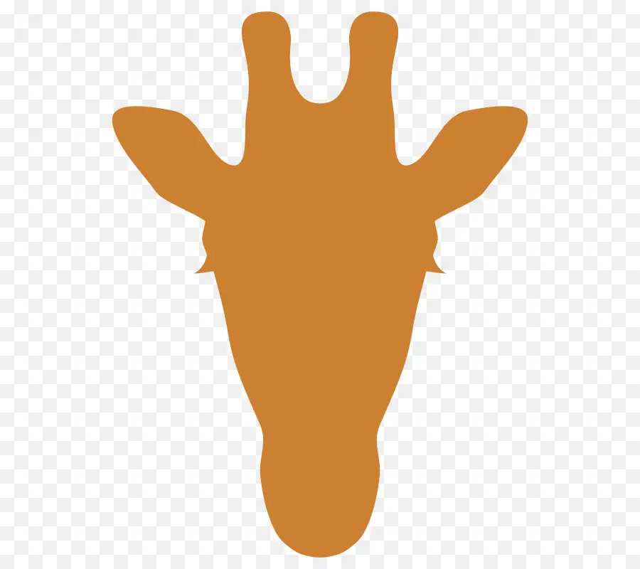 Silhouette De Girafe，Contour PNG