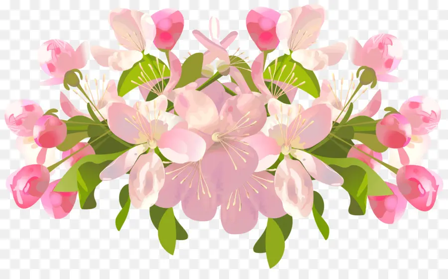 Fleurs Roses，Fleurir PNG