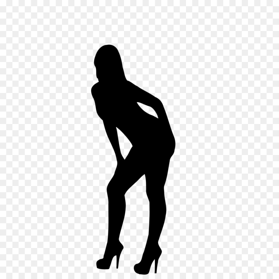 Silhouette D'une Femme，Pose PNG