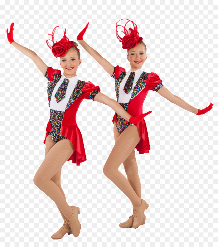 Deux Danseurs En Costumes Rouges，Danse PNG