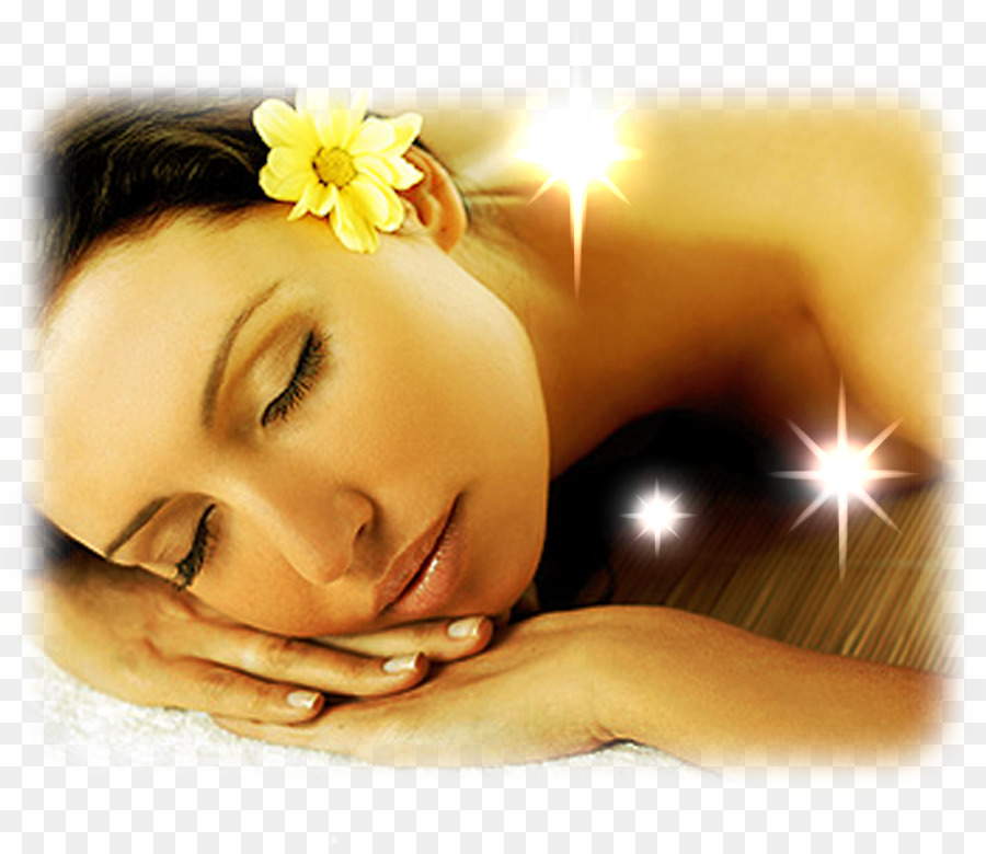 Femme Avec Fleur，Relaxant PNG