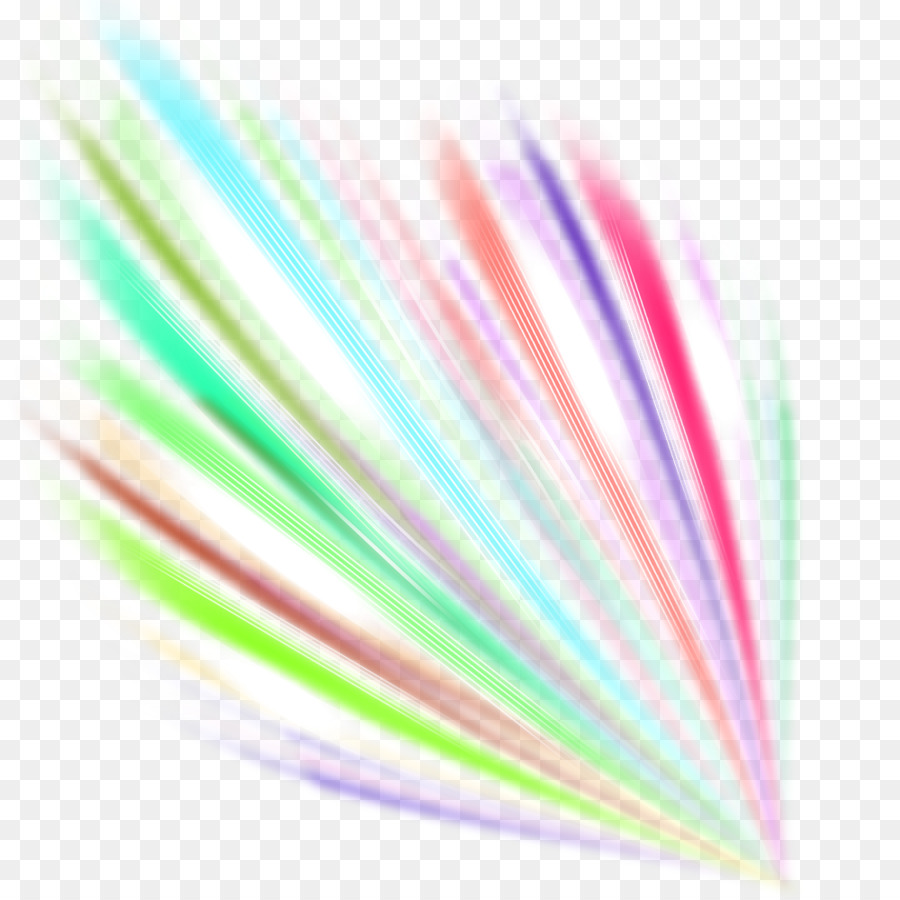 Faisceaux Laser，Coloré PNG