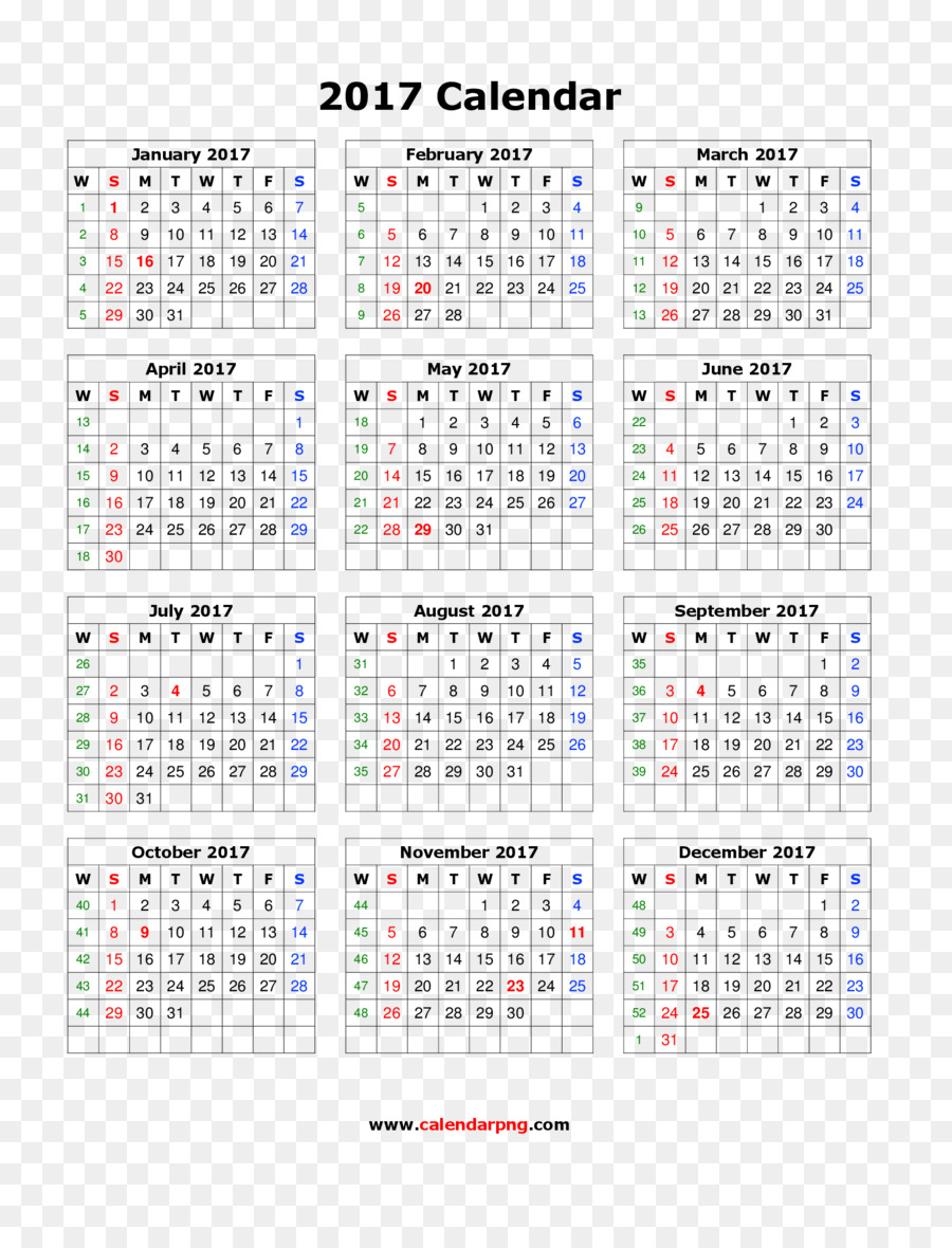 Calendrier 2018，Dates PNG